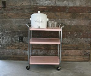 Vintage Metal Serving Cart