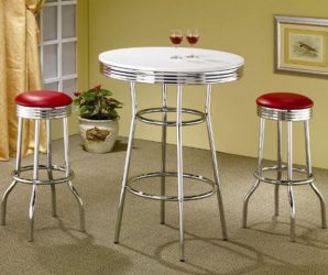 retro diner table and stool set